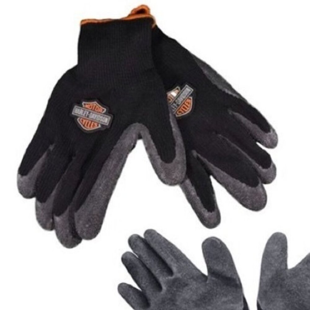 Gloves S  M Harley Davidson - Motorcycle Moto RUBBER Mechanic Work Black Biker